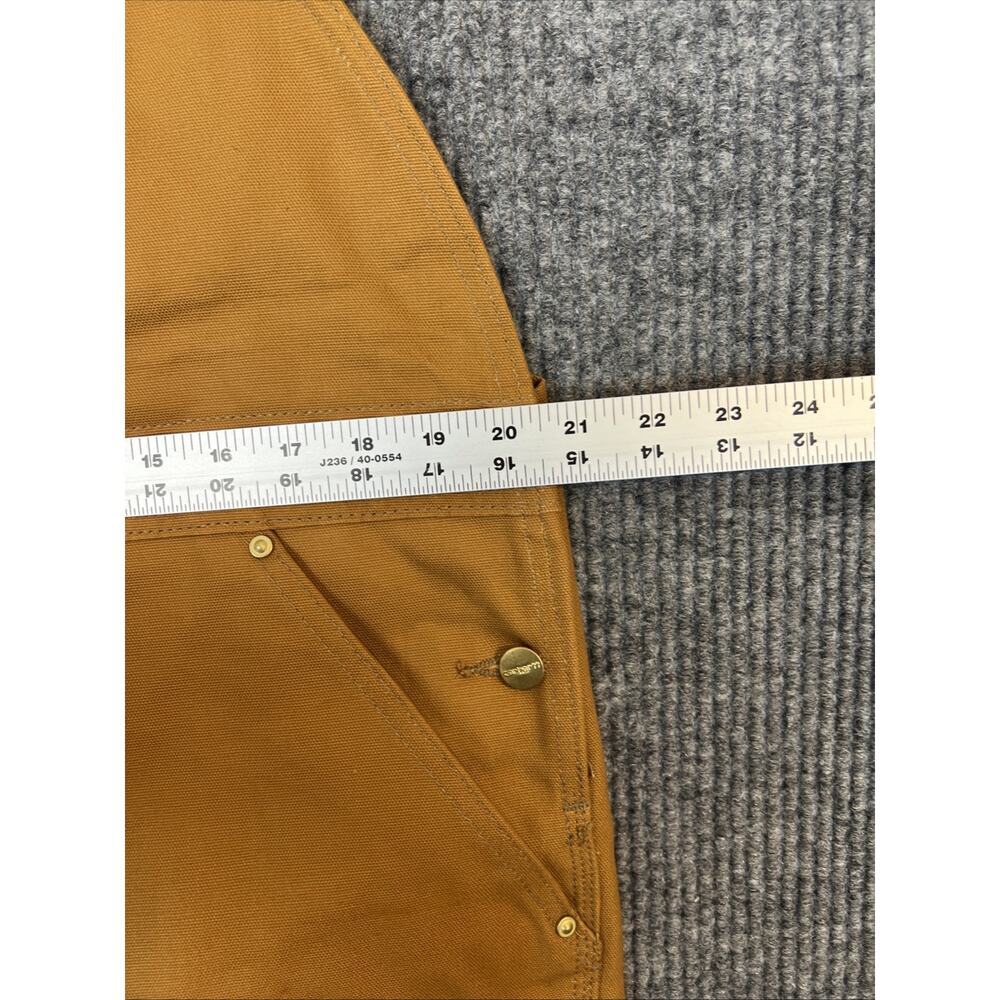 Carhartt Mens Firm Duck Bib Overalls Brown Size 38X34 Work Wear Cotton Rugged - Picture 7 of 10